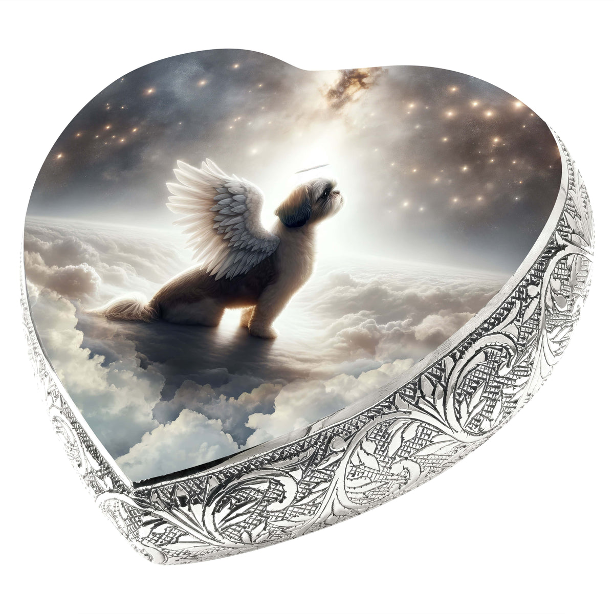 Eternal Elegance Dog Urns Shih Tzu - Seraphic Radiance Dog Urn