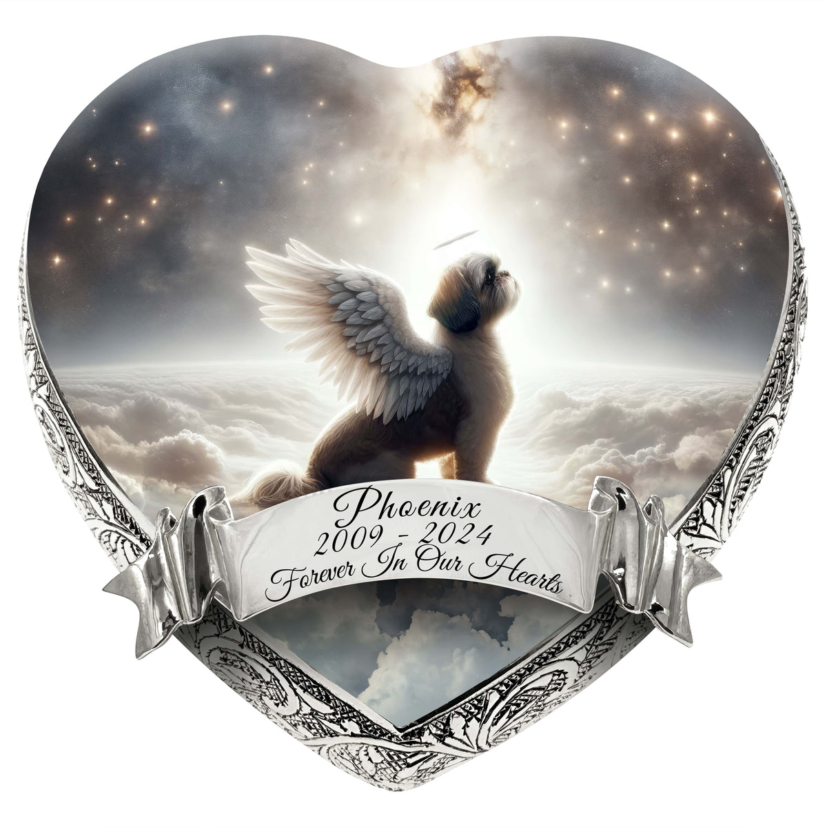 Eternal Elegance Dog Urns Shih Tzu - Seraphic Radiance Dog Urn