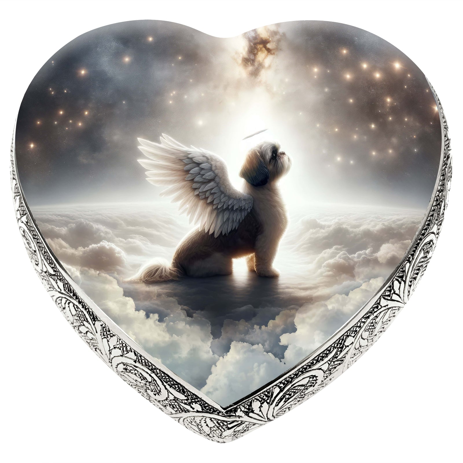 Eternal Elegance Dog Urns Shih Tzu - Seraphic Radiance Dog Urn