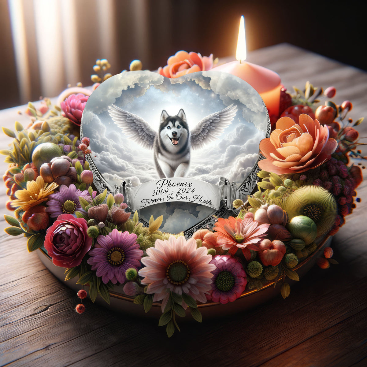 Eternal Elegance Dog Urns Siberian Husky - Angelic Majesty Dog Urn