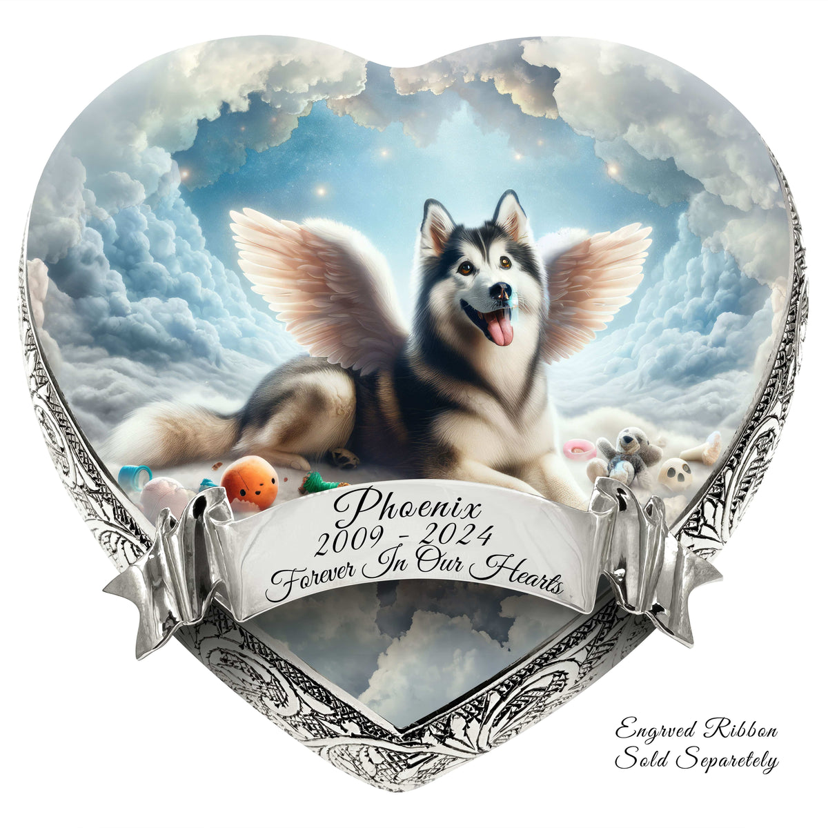 Eternal Elegance Dog Urns Siberian Husky - Celestial Dreamscape Dog Urn