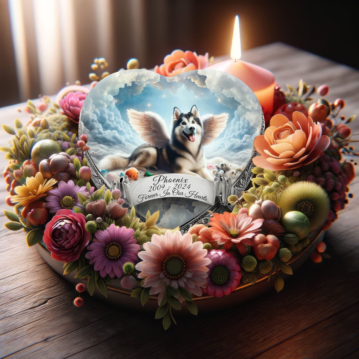 Eternal Elegance Dog Urns Siberian Husky - Celestial Dreamscape Dog Urn