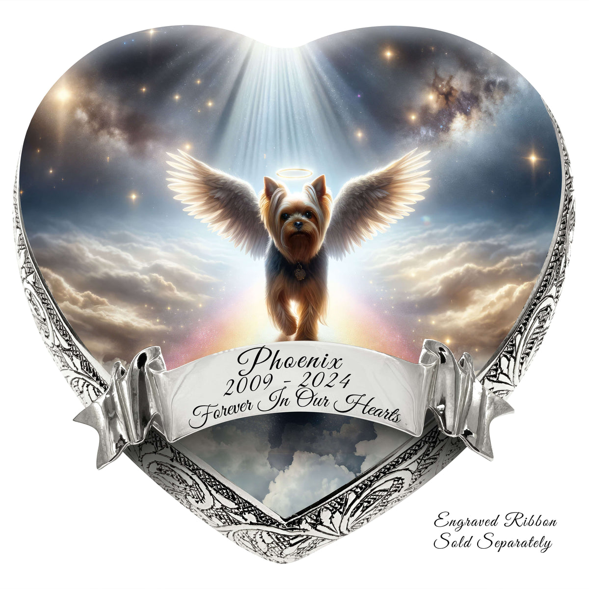 Eternal Elegance Dog Urns Yorkshire Terrier - Rainbow Bridge Dog Urn