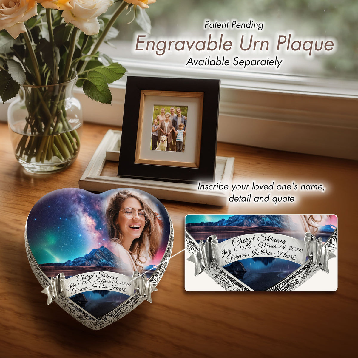 Eternal Elegance Urns for Ashes Aurora Borealis Custom Cremation Urn