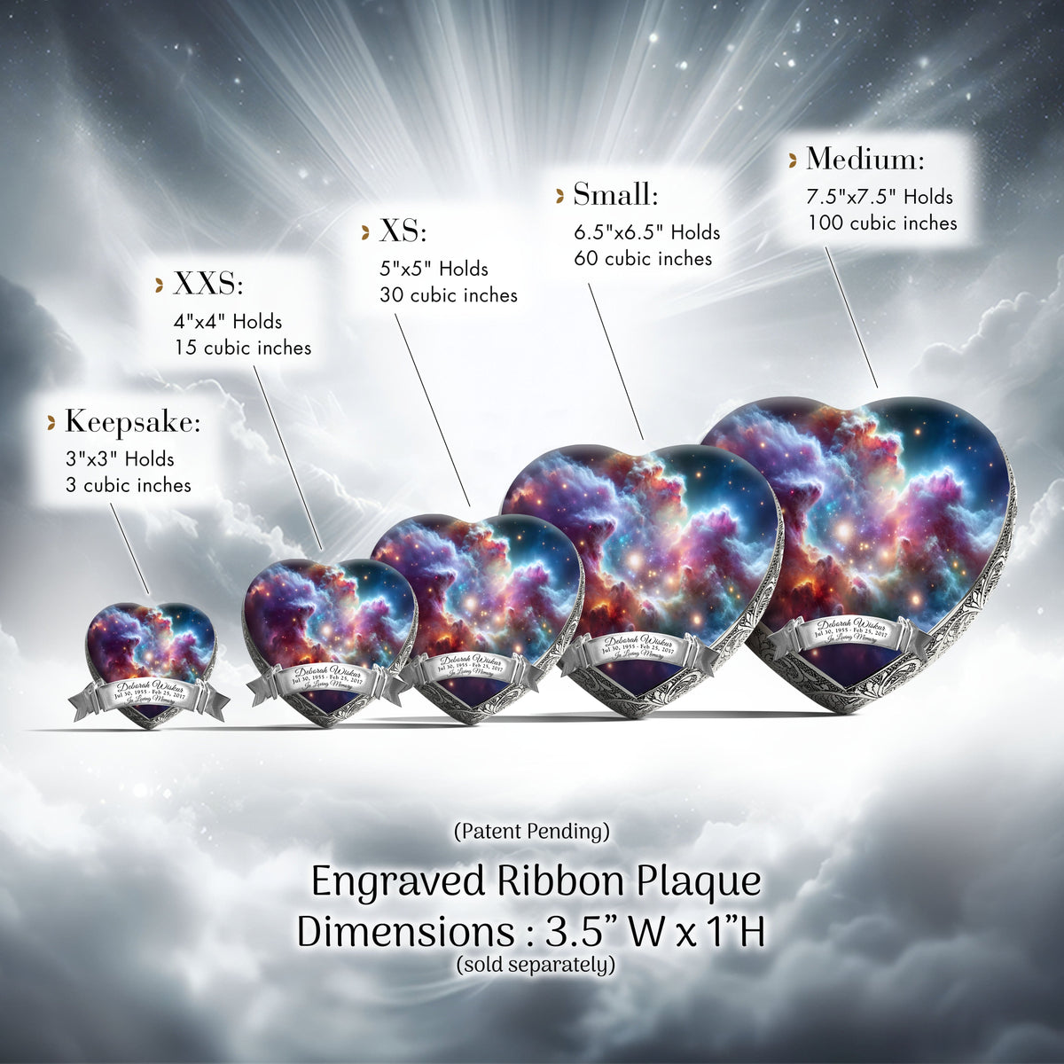 Eternal Elegance Urns for Babies Cosmic Galaxy Baby or Child Cremation Urn