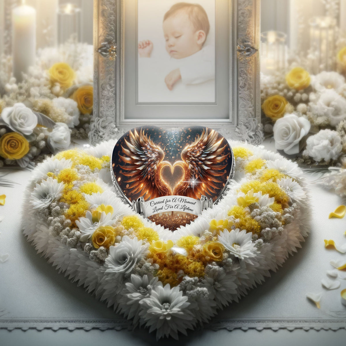 Eternal Elegance Urns for Babies Gold Free Angel Baby or Child Cremation Urn
