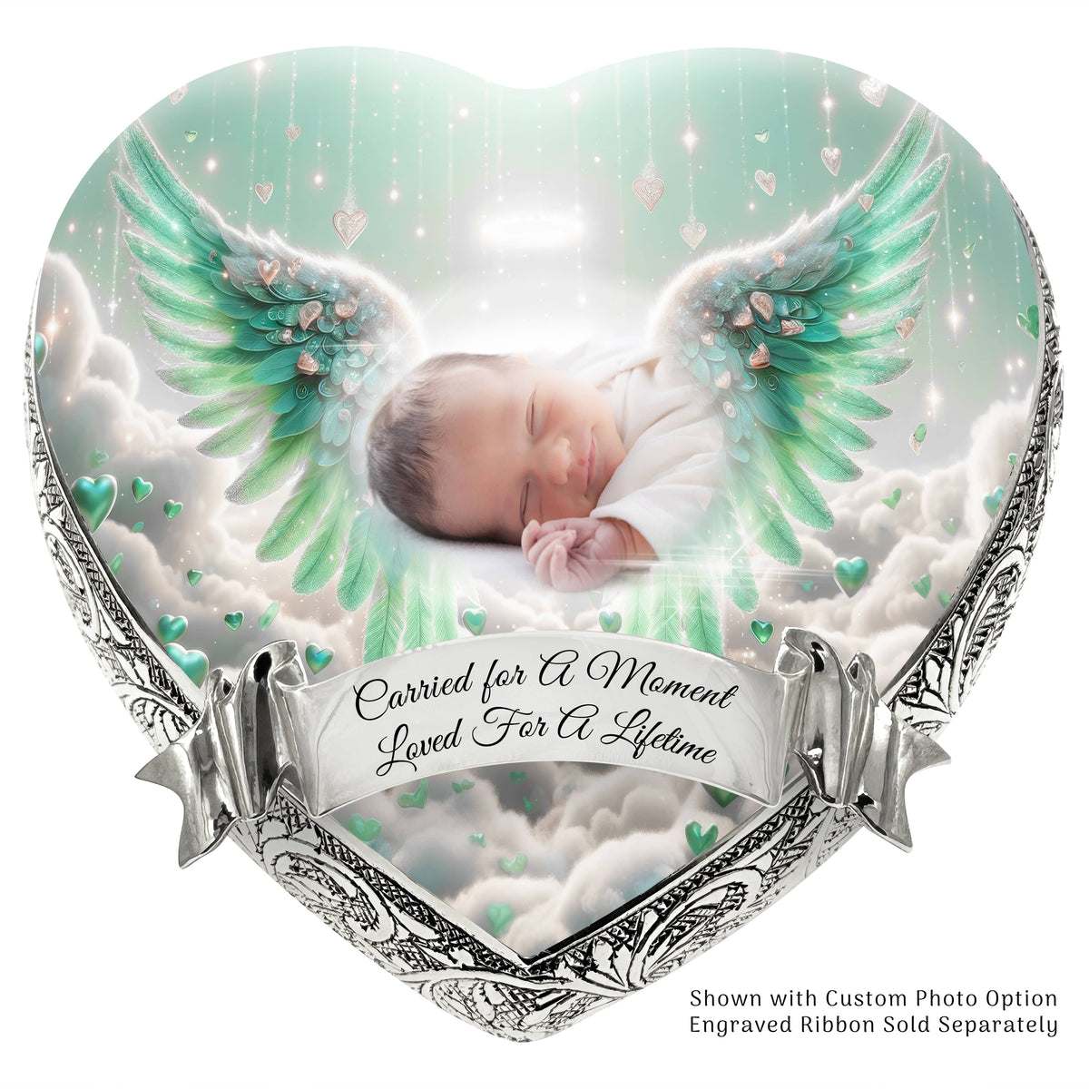 Eternal Elegance Urns for Babies Green Free Angel Baby or Child Cremation Urn