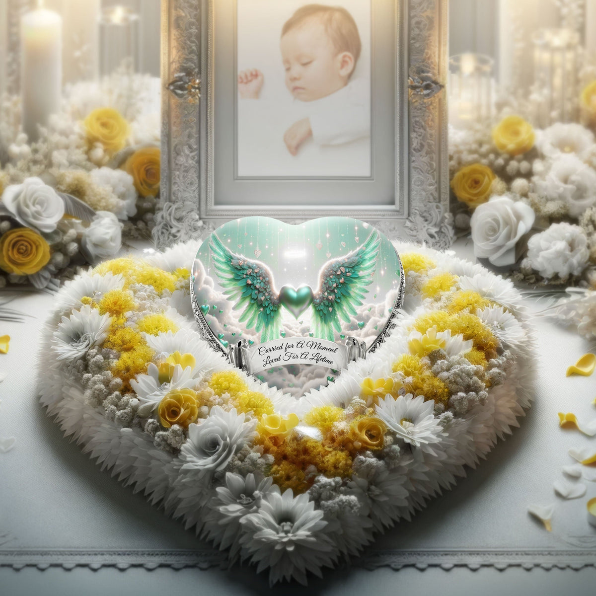 Eternal Elegance Urns for Babies Green Free Angel Baby or Child Cremation Urn