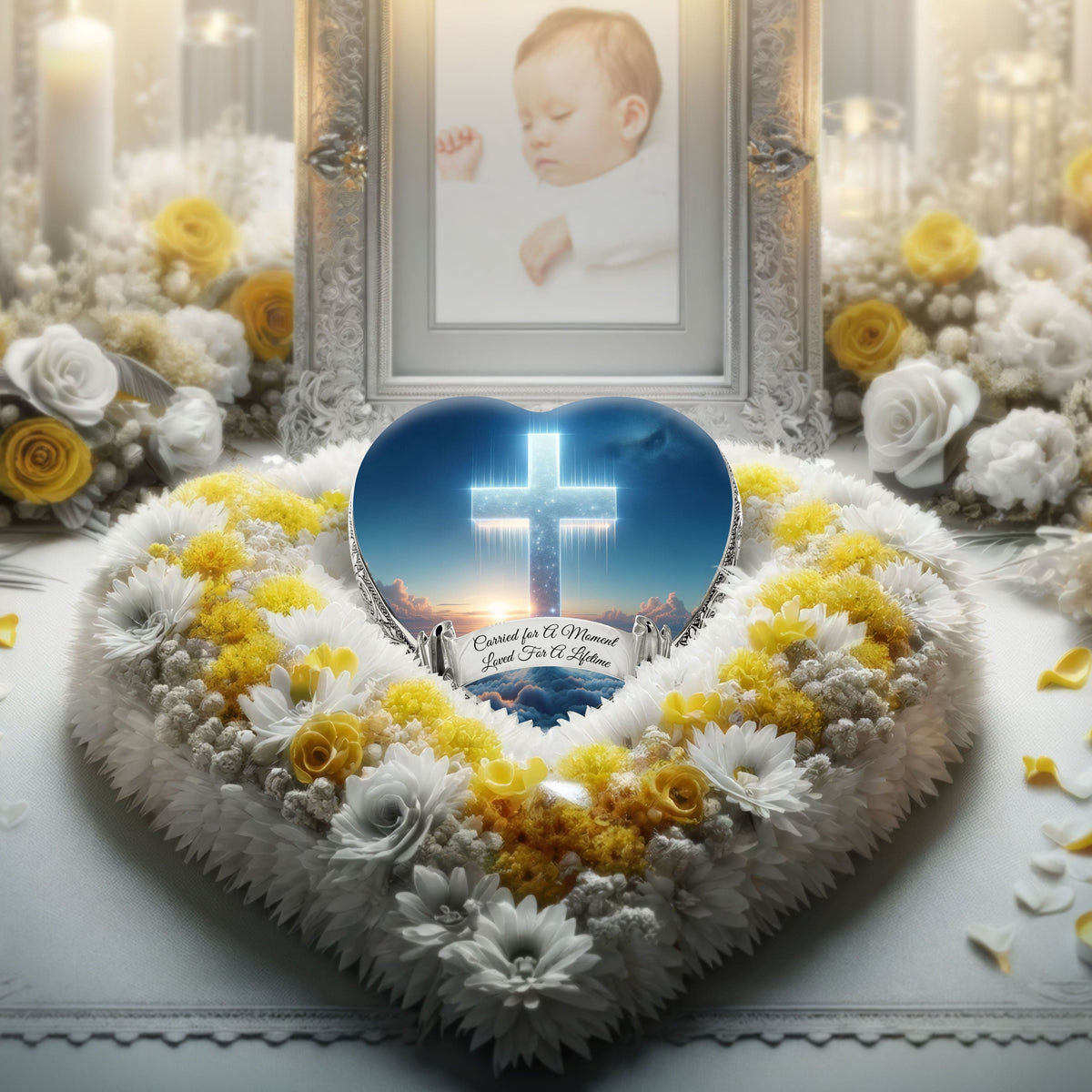 Eternal Elegance Urns for Babies Heavenly Cross Baby or Child Cremation Urn
