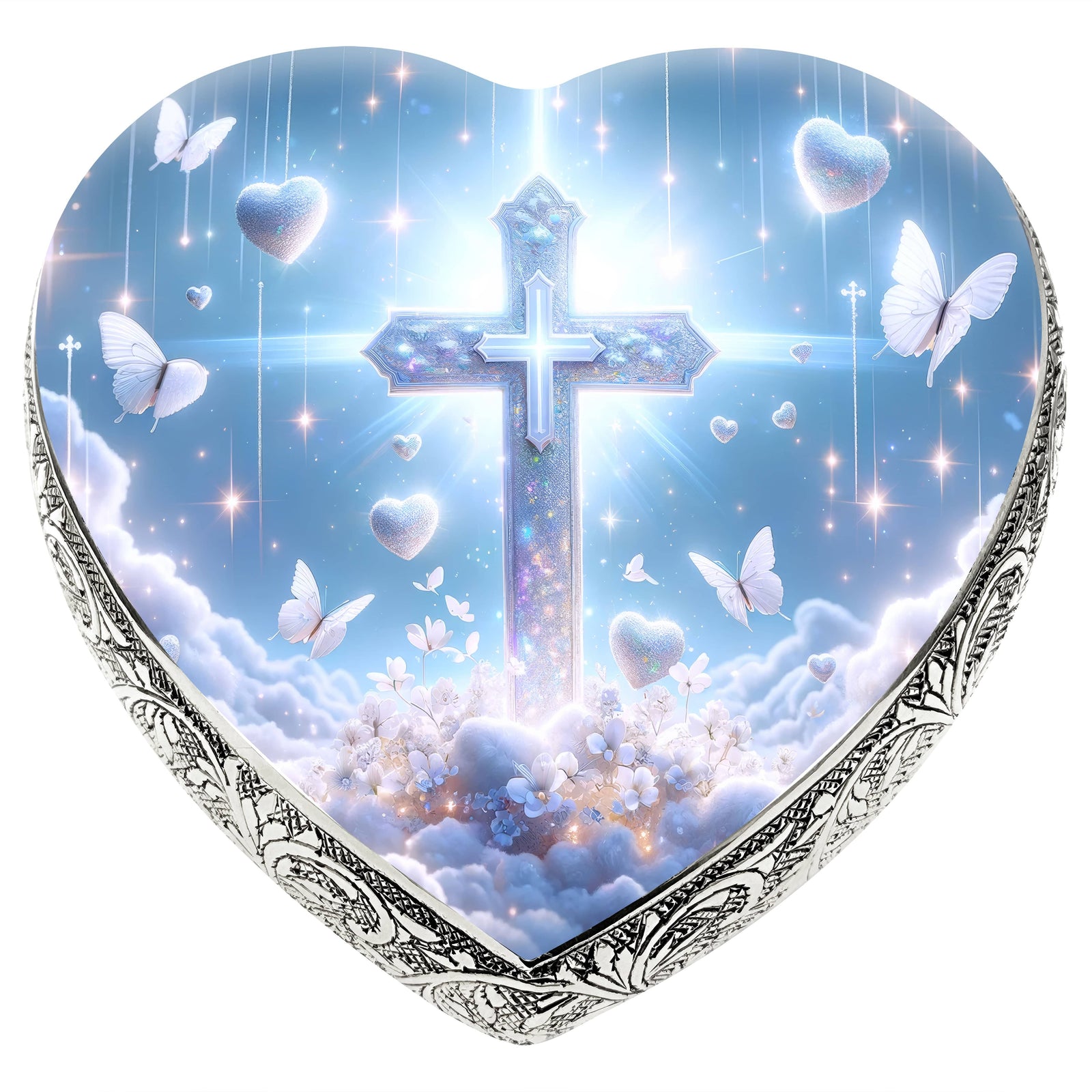 Eternal Elegance Urns for Babies Keepsake White Cross Baby or Child Cremation Urn