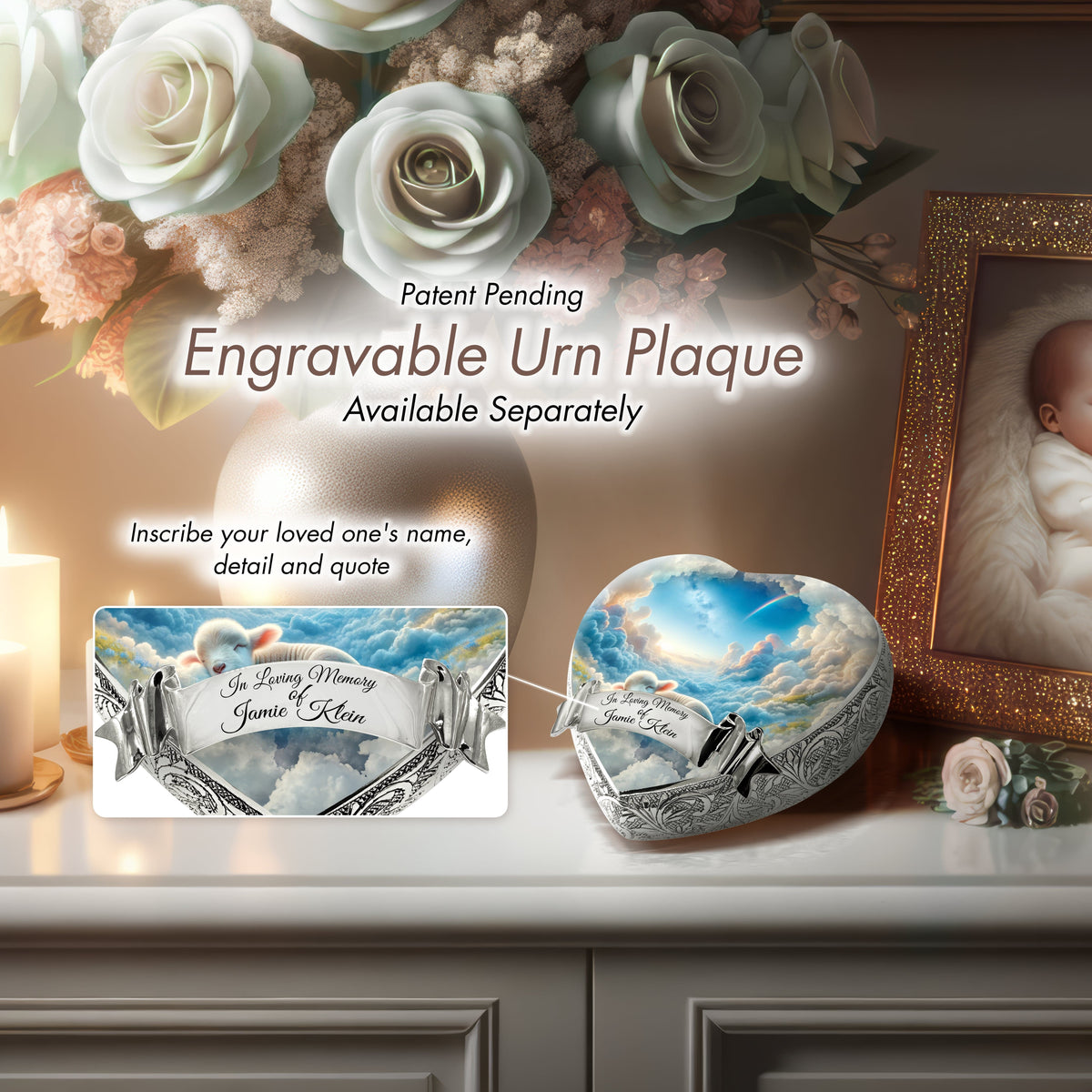 Eternal Elegance Urns for Babies Lamb of God Baby or Child Cremation Urn
