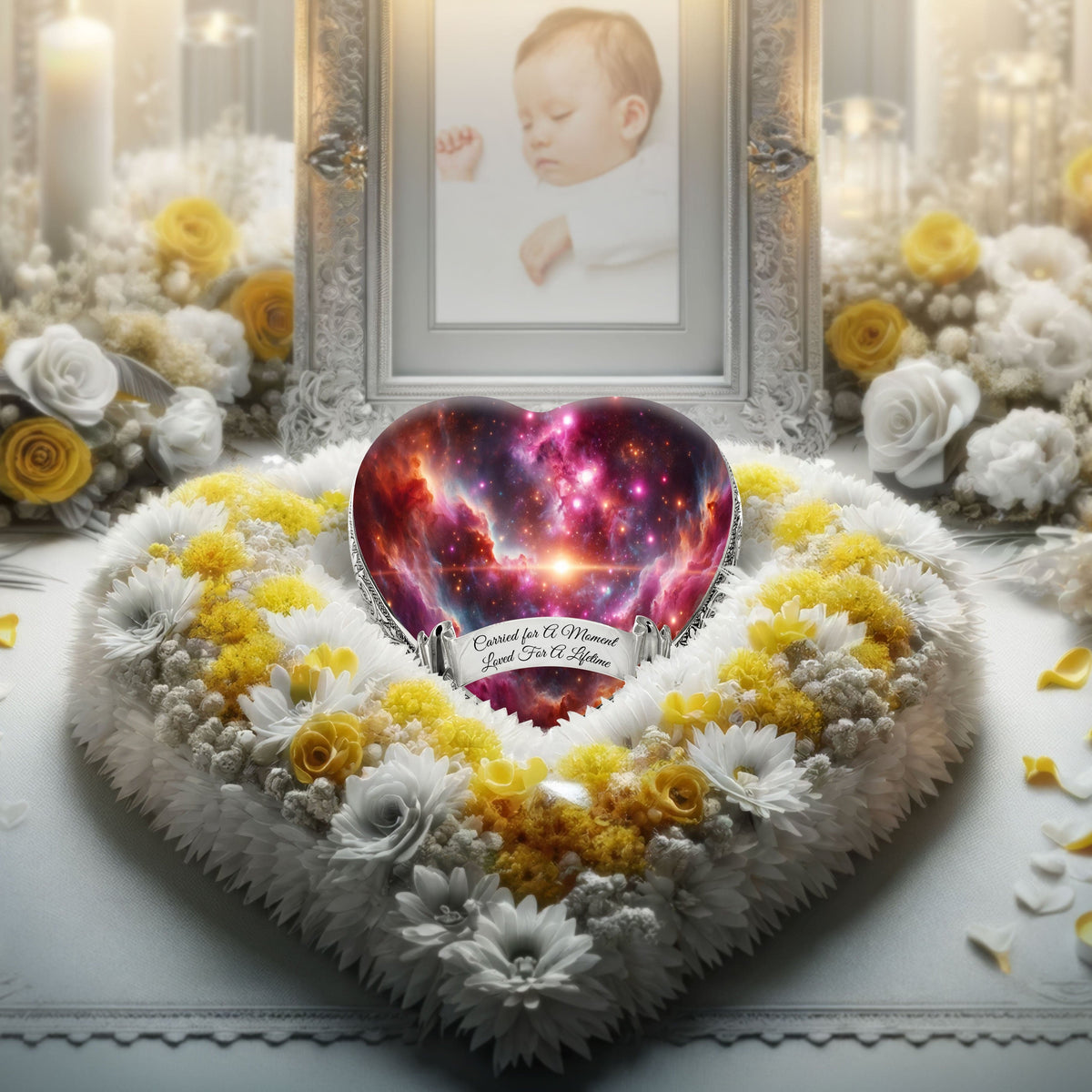 Eternal Elegance Urns for Babies Pink Galaxy Baby or Child Cremation Urn