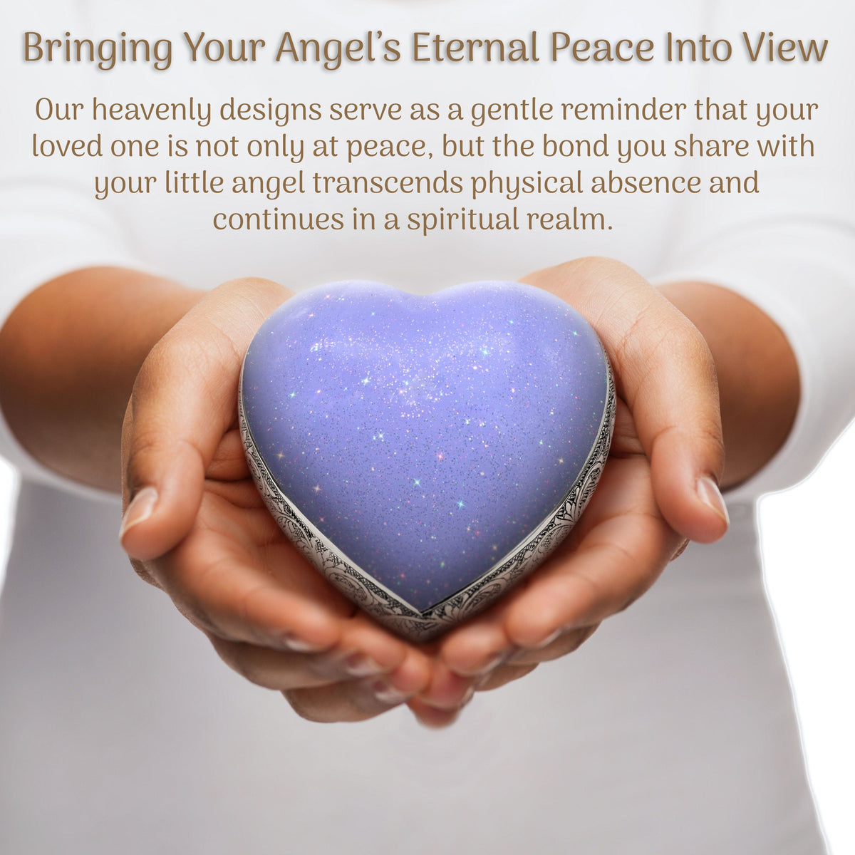 Eternal Elegance Urns for Babies Sparkly Purple Baby or Child Cremation Urn
