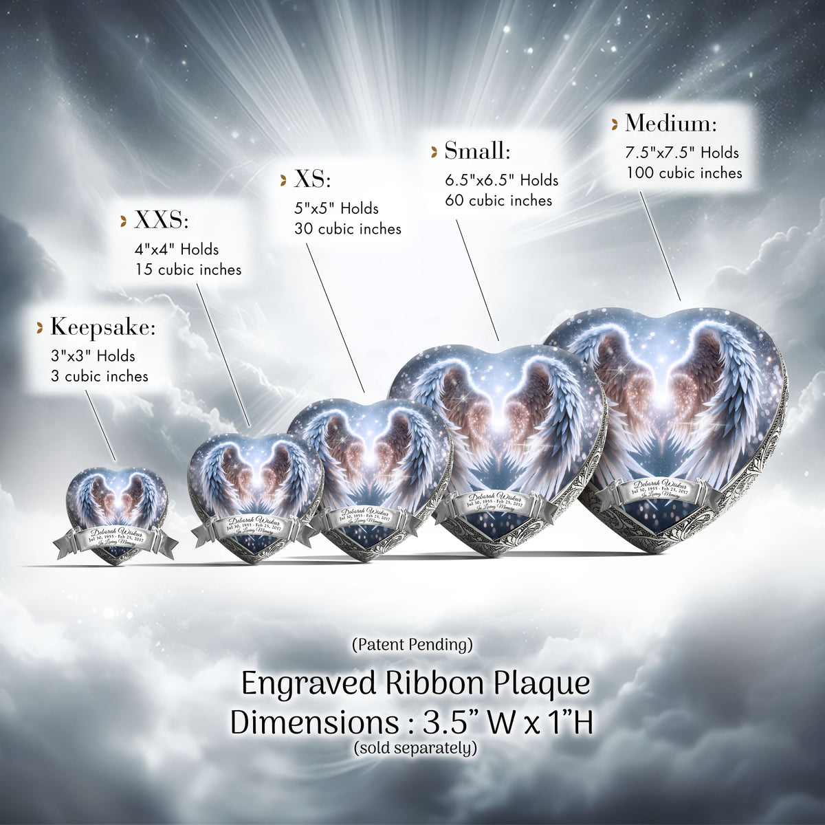 Eternal Elegance Urns for Babies White Angel Embrace Baby or Child Cremation Urn