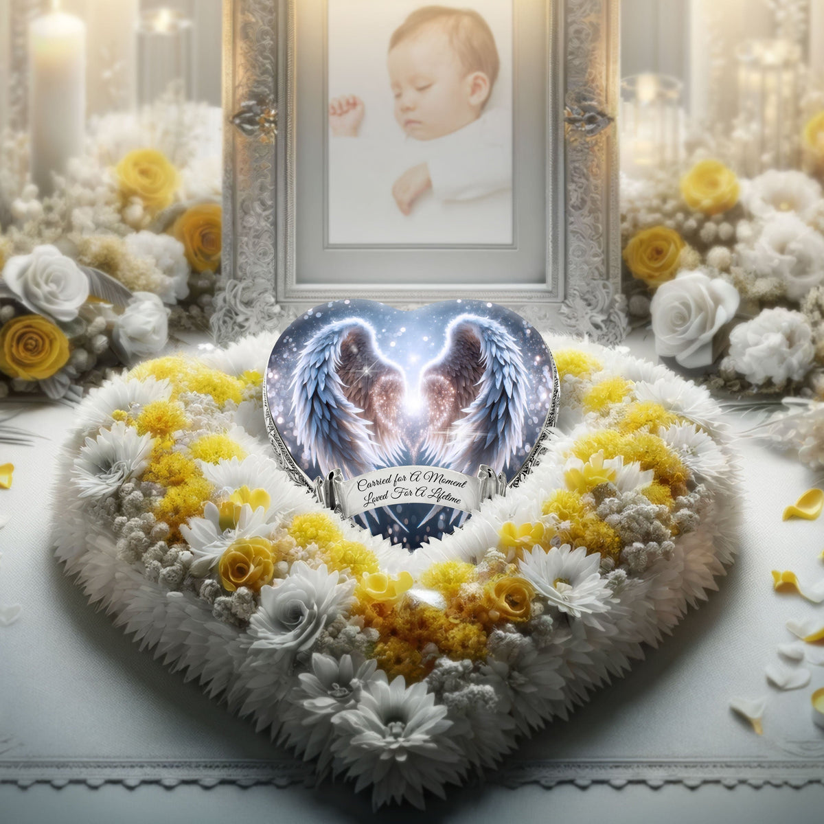 Eternal Elegance Urns for Babies White Angel Embrace Baby or Child Cremation Urn
