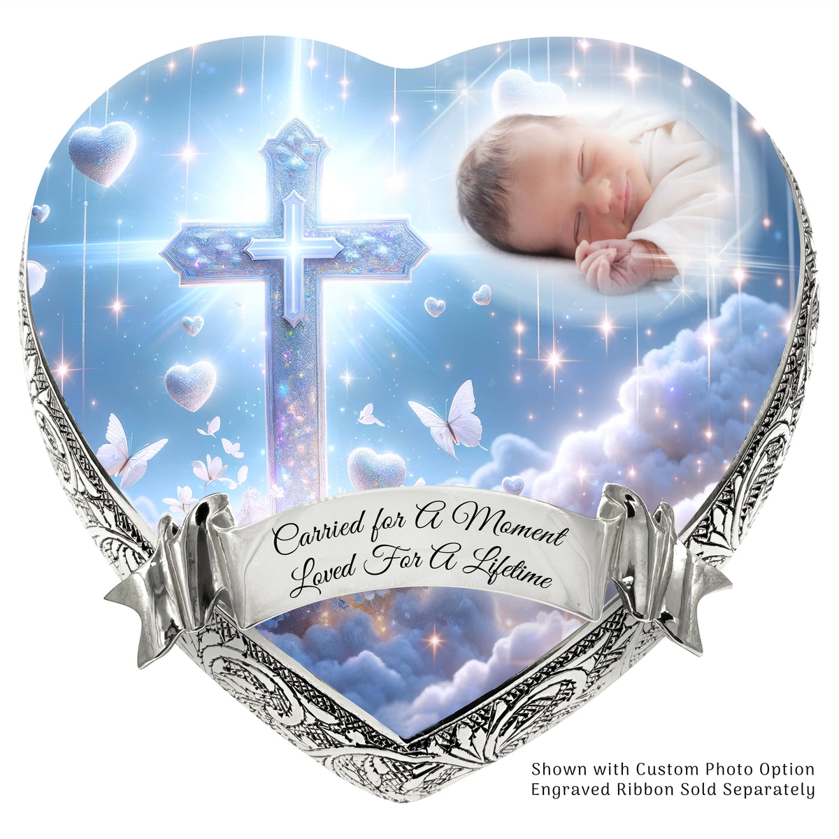 Eternal Elegance Urns for Babies White Cross Baby or Child Cremation Urn
