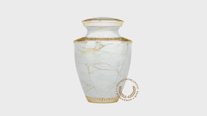 Marble Elegance White Cremation Urns