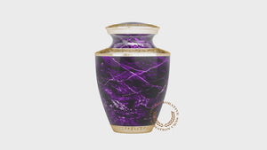 Marble Elegance Purple Cremation Urn
