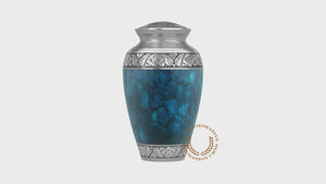 Moonstone Blue Cremation Urns
