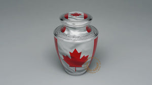 Canadian Flag Cremation Urns
