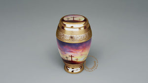 Three Crosses Cremation Urns