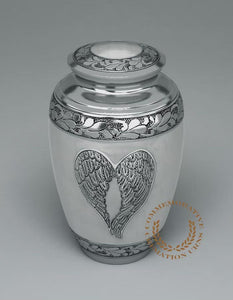 White Loving Angel Cremation Urns