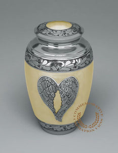 Yellow Loving Angel Cremation Urns