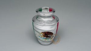 Mexican Flag Cremation Urns
