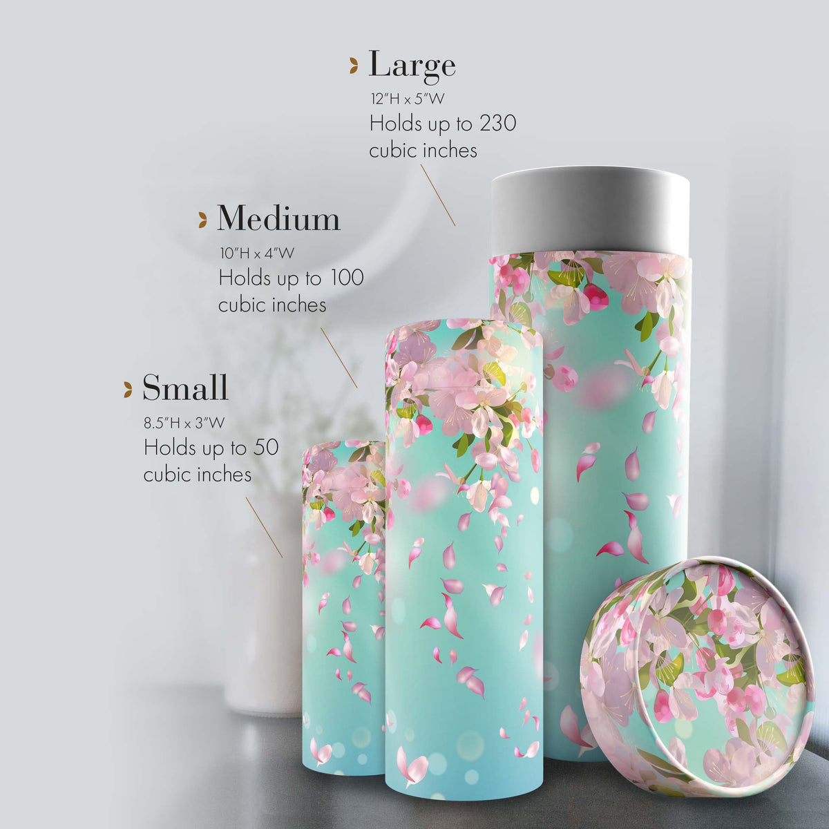 Commemorative Cremation Urns Along the Breeze Biodegradable & Eco Friendly Burial or Scattering Urn / Tube