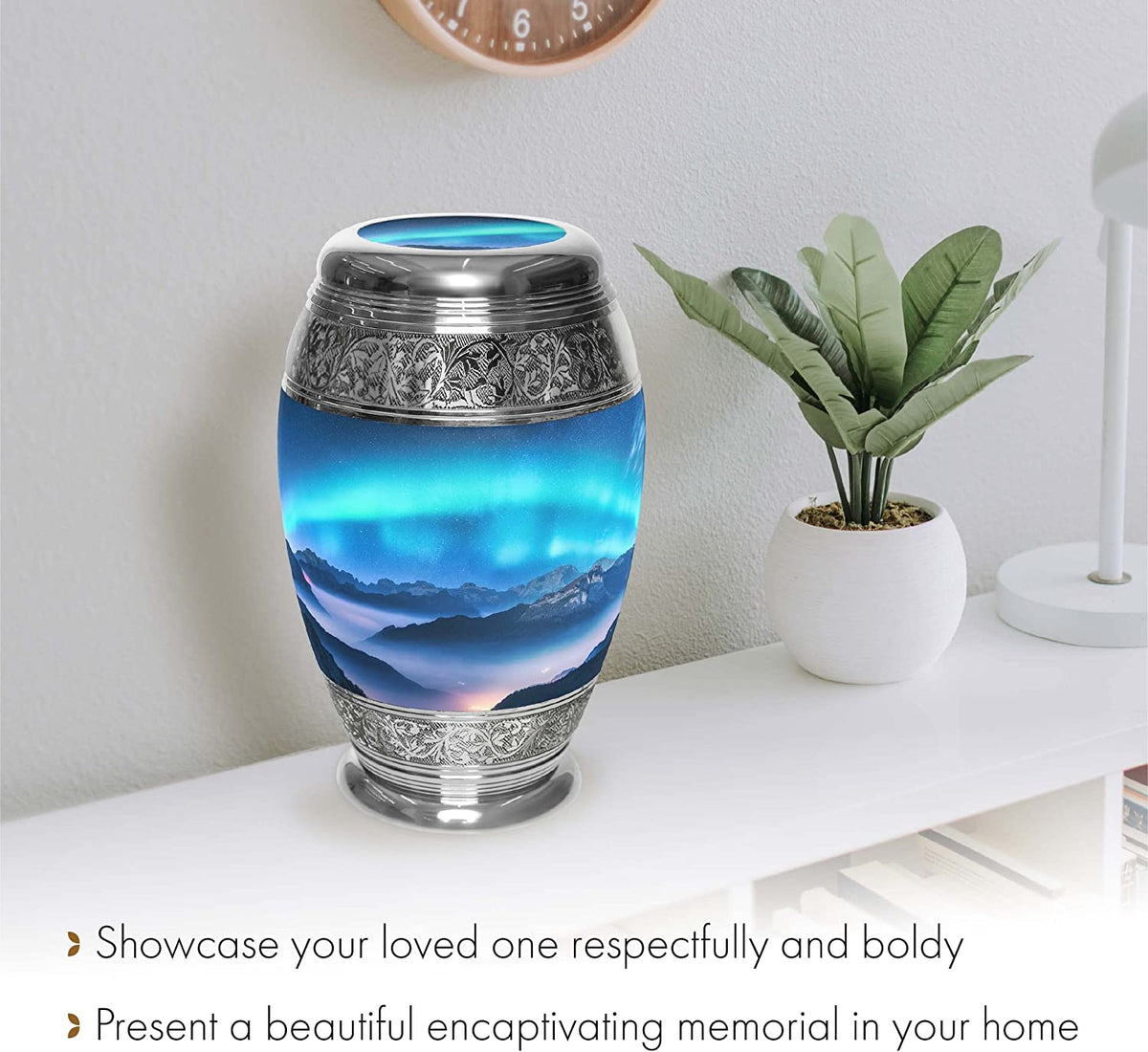 Commemorative Cremation Urns Aurora Borealis Cremation Urn