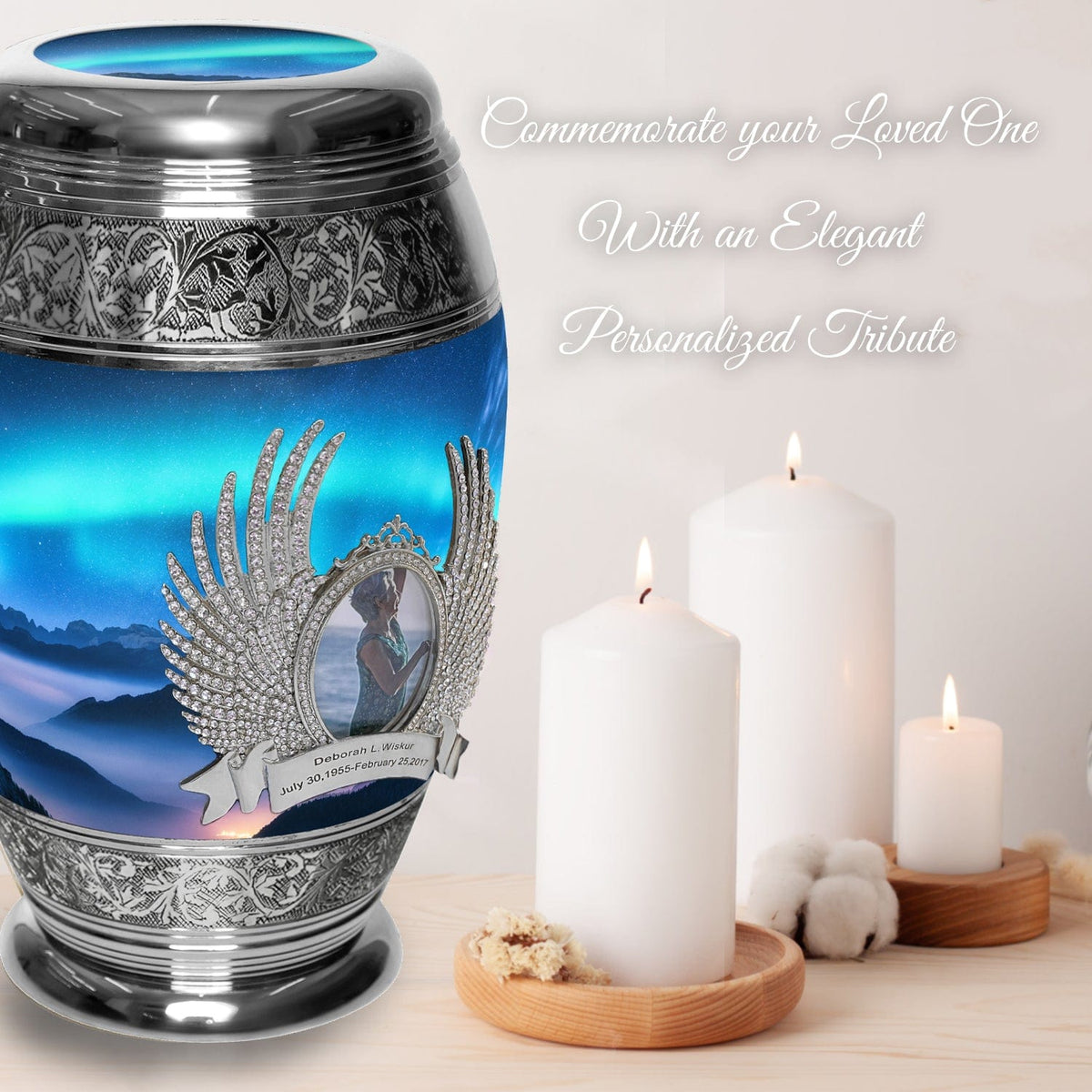 Commemorative Cremation Urns Aurora Borealis Cremation Urns