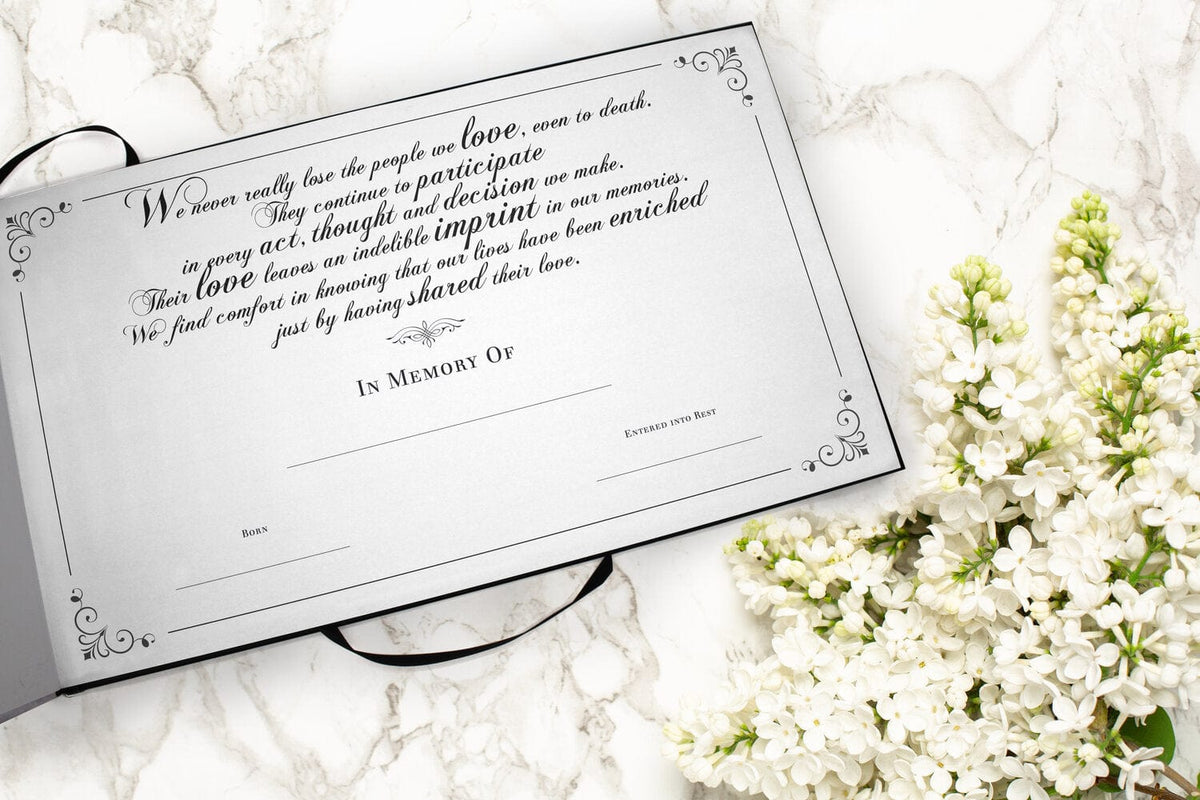 Commemorative Cremation Urns Aurora Borealis Matching Themed 'Celebration of Life' Guest Book for Funeral or Memorial Service