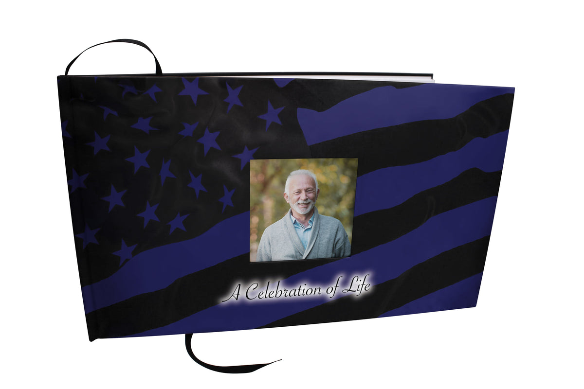 Commemorative Cremation Urns Coast Guard Matching Themed 'Celebration of Life' Guest Book for Funeral or Memorial Service