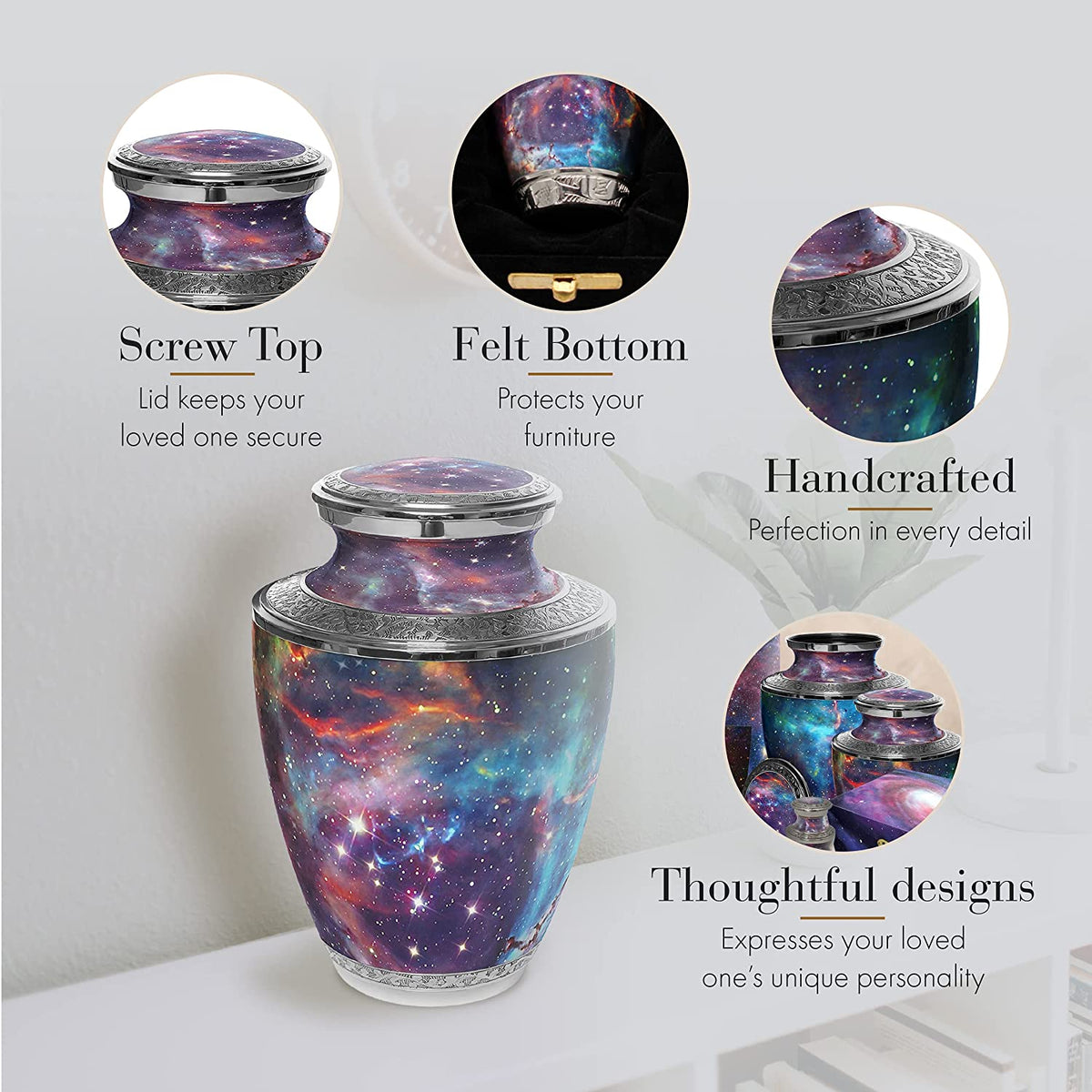 Commemorative Cremation Urns Cosmic Galaxy Cremation Urn