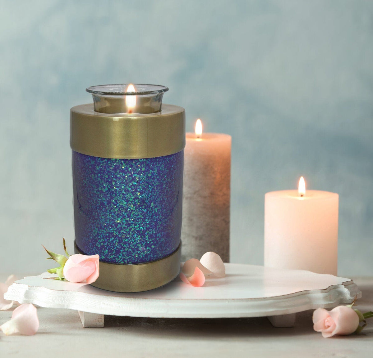 Commemorative Cremation Urns Cosmic Shimmering Light Cremation Urn