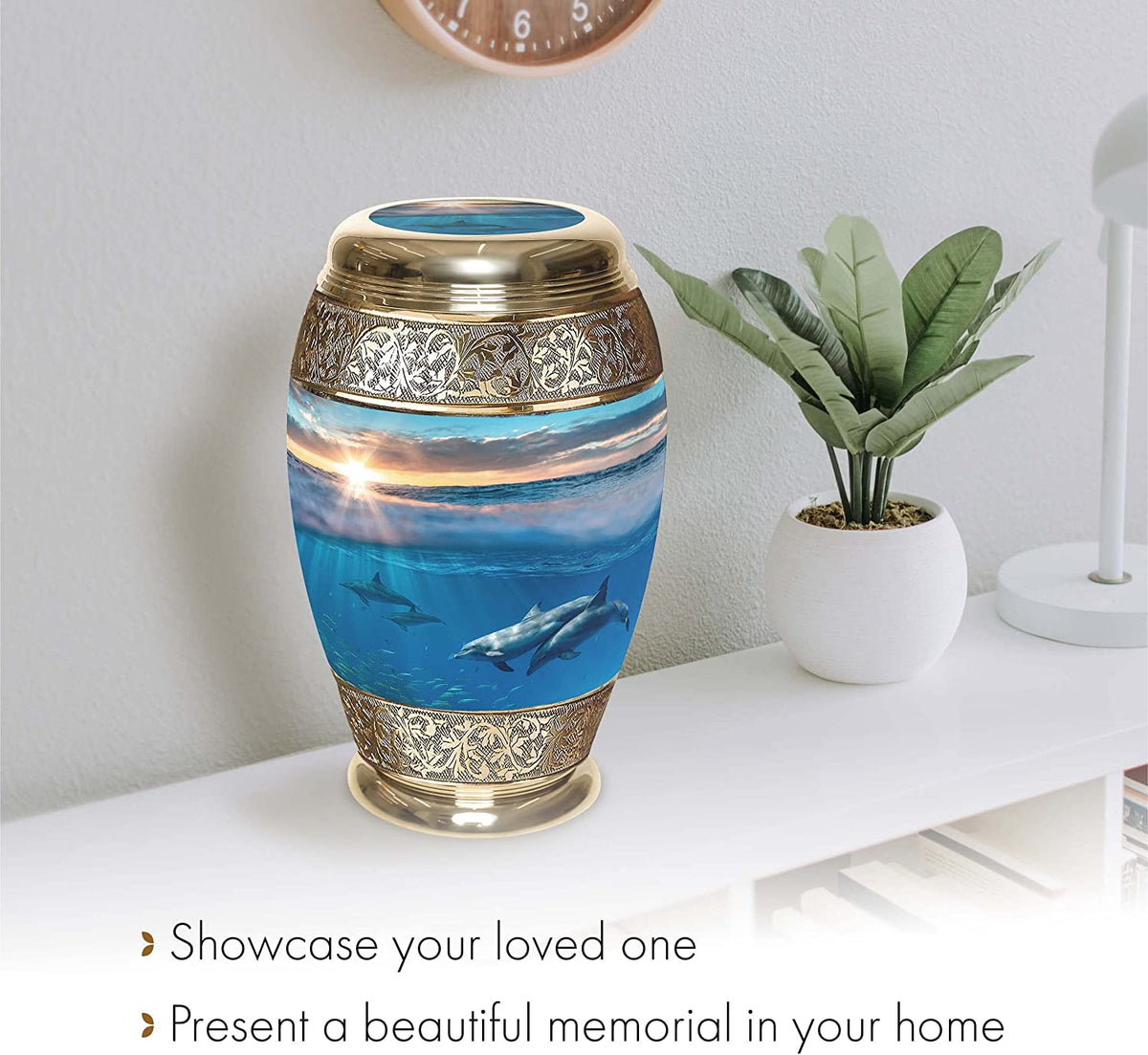 Commemorative Cremation Urns Divine Dolphins Cremation Urn
