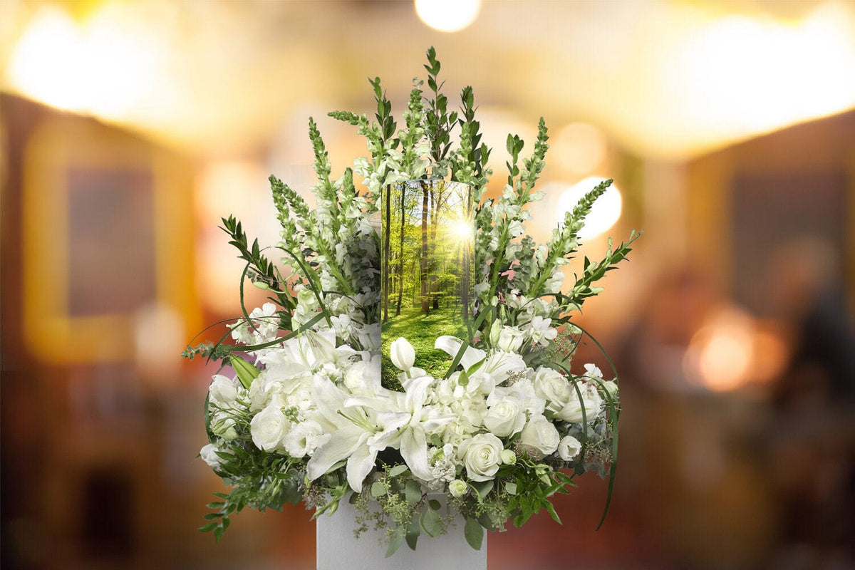 Commemorative Cremation Urns Emerald Forest Biodegradable & Eco Friendly Burial or Scattering Urn / Tube