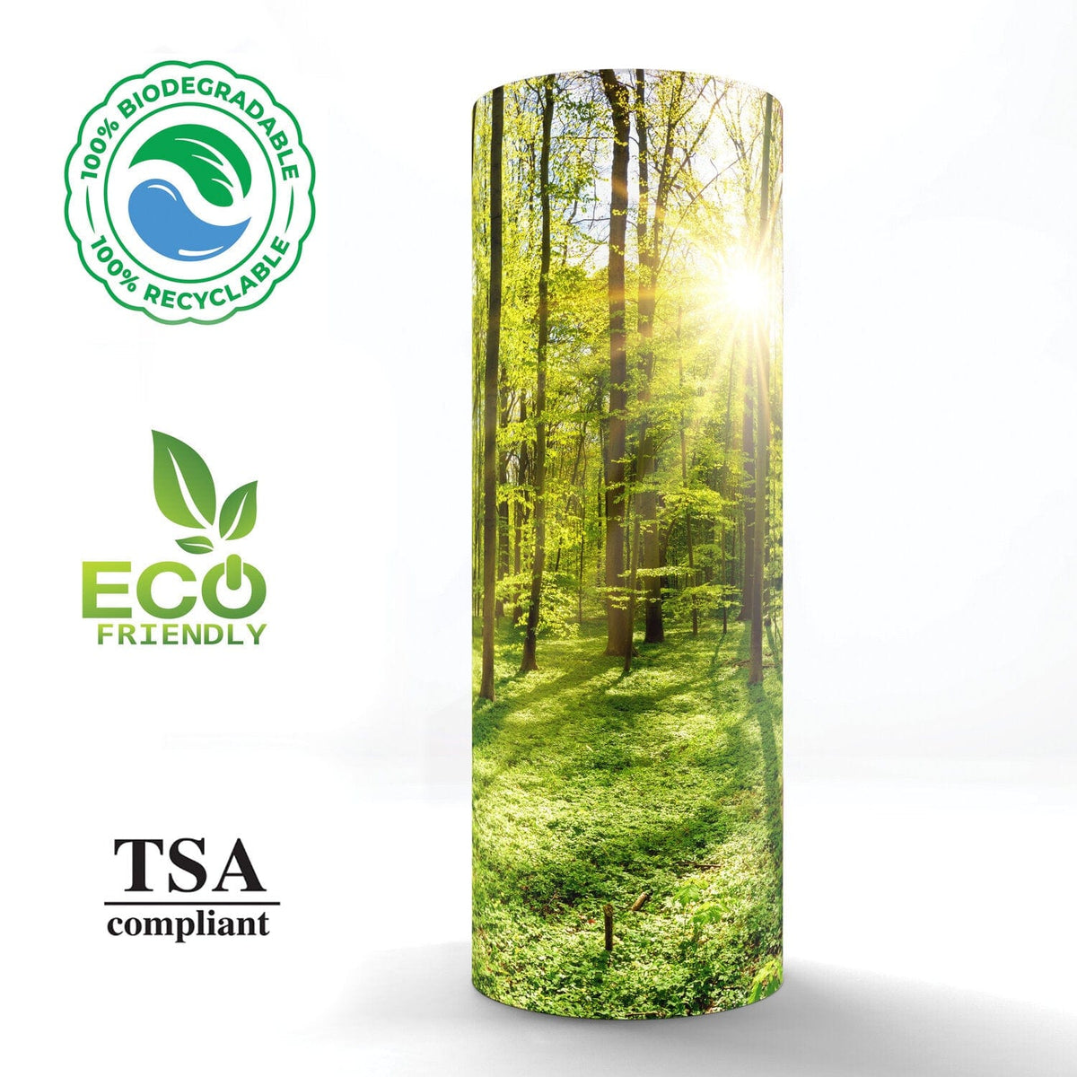 Commemorative Cremation Urns Emerald Forest Biodegradable & Eco Friendly Burial or Scattering Urn / Tube