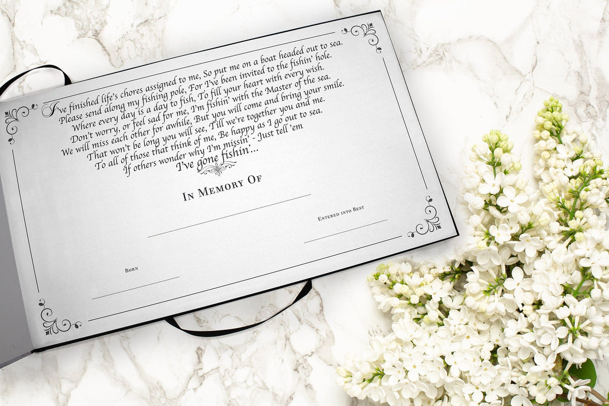 Commemorative Cremation Urns Gone Fishing Cremation Urn