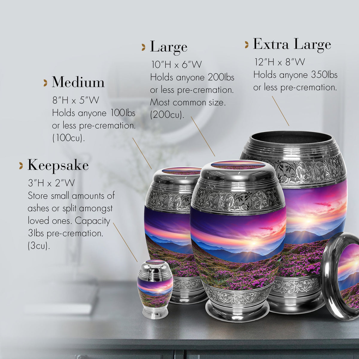 Commemorative Cremation Urns Heaven on Earth Cremation Urn