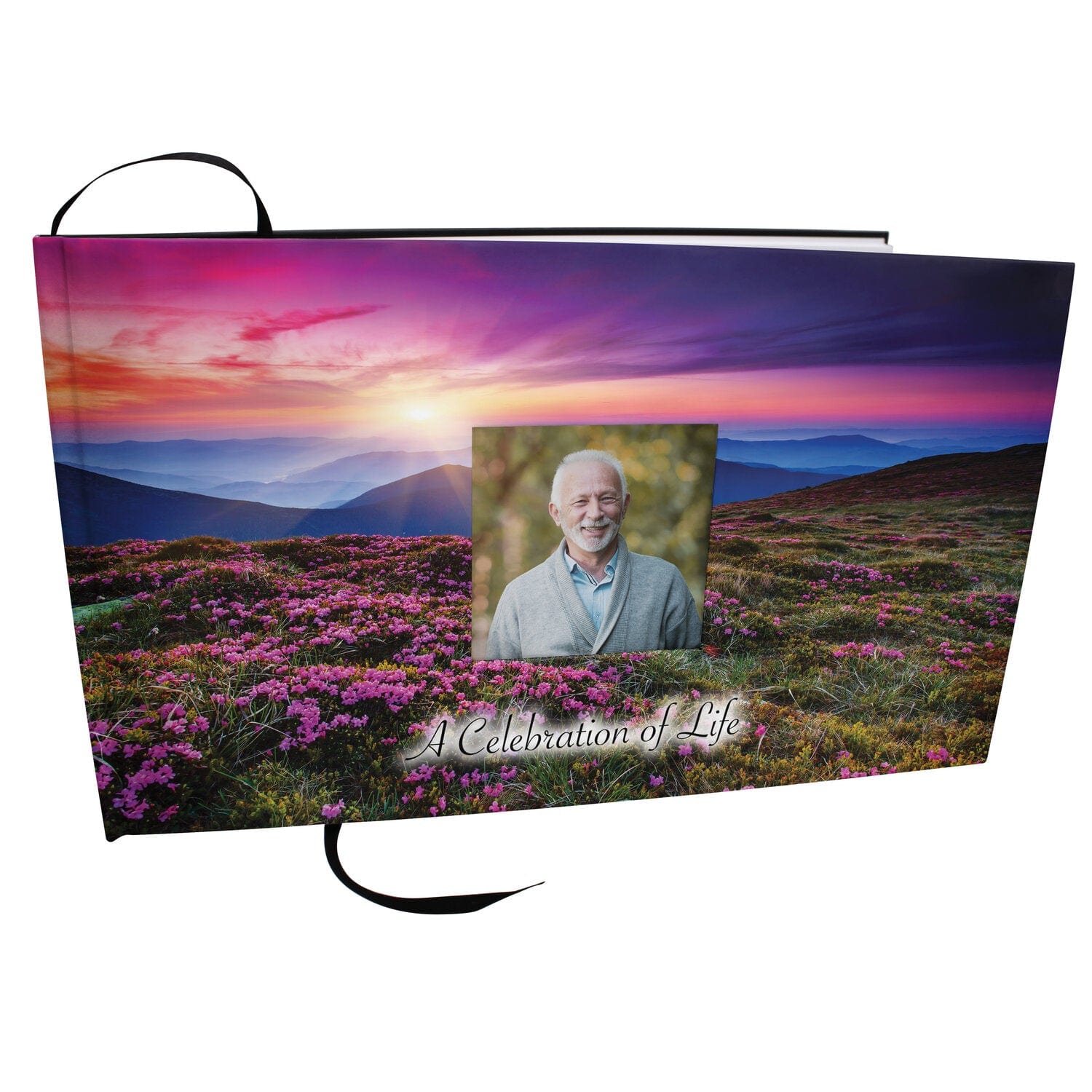 Commemorative Cremation Urns Heaven on Earth Matching Themed 'Celebration of Life' Guest Book for Funeral or Memorial Service