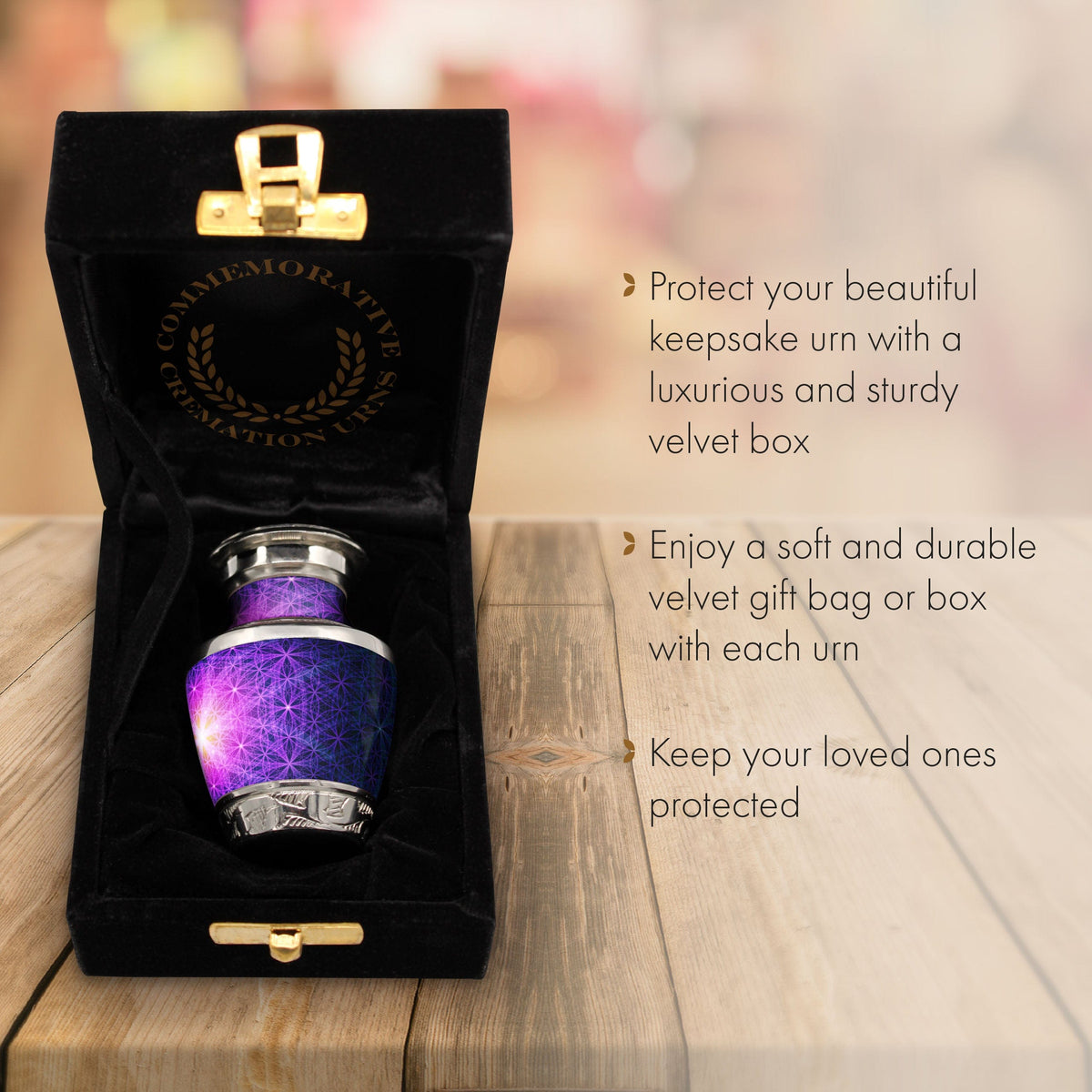 Commemorative Cremation Urns Home & Garden 1 Keepsake Seed of Life Geometric Cremation Urn