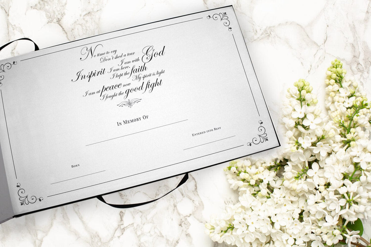 Commemorative Cremation Urns Home & Garden American Flag Matching Themed 'Celebration of Life' Guest Book for Funeral or Memorial Service