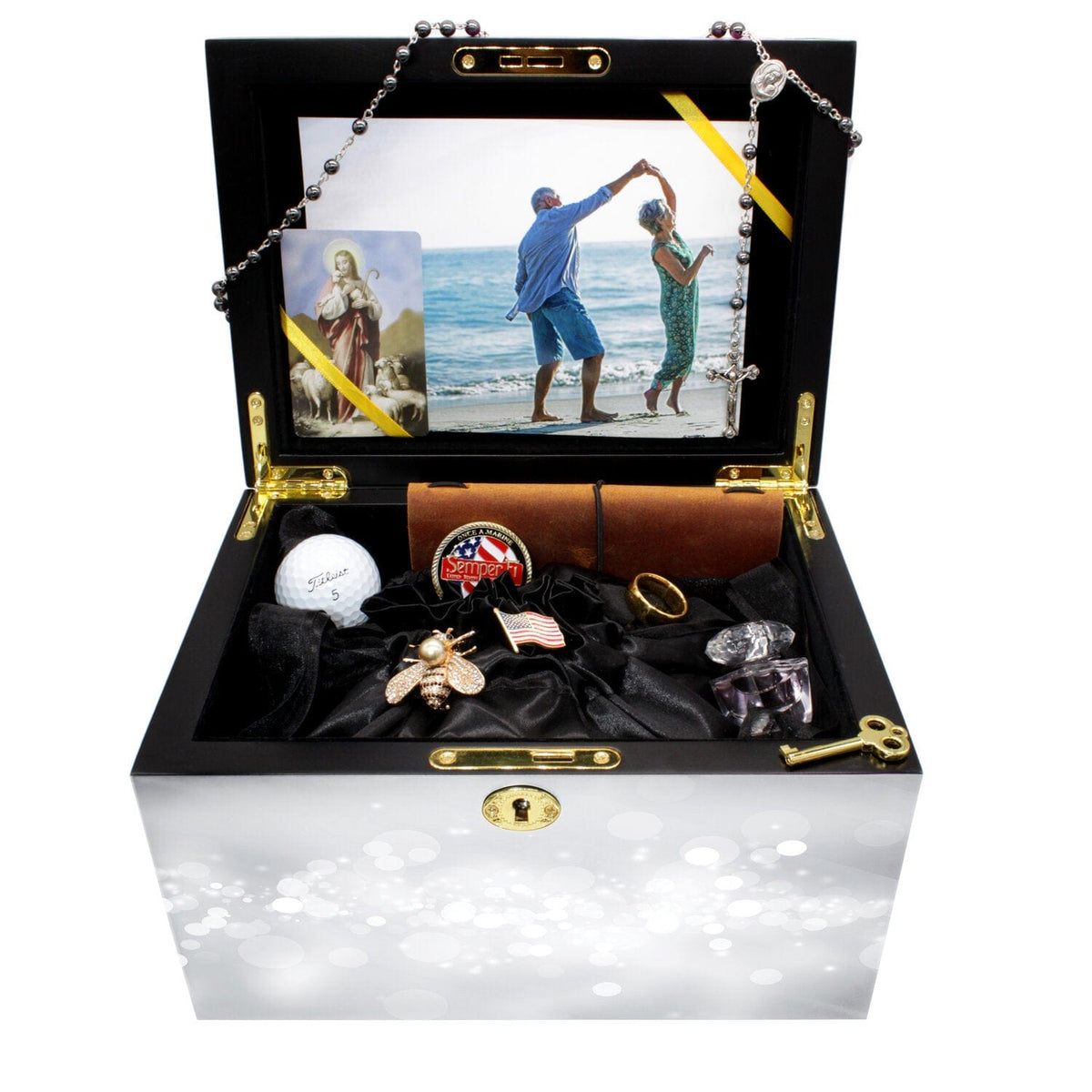 Commemorative Cremation Urns Home & Garden Angel of Mine (White) Memorial Collection Chest Cremation Urn