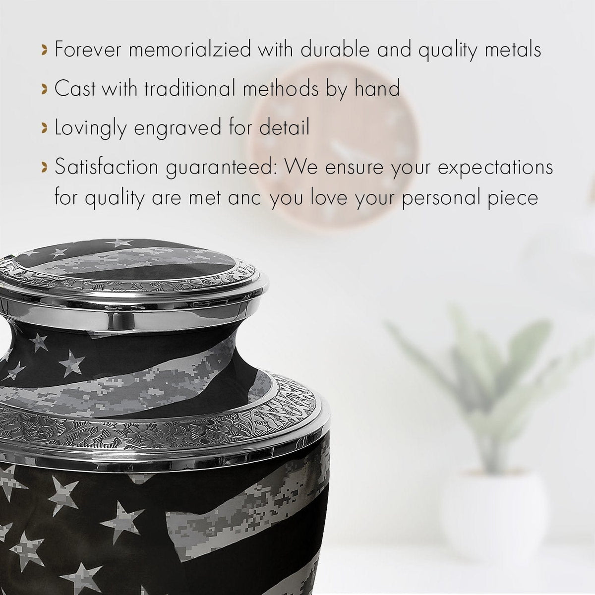 Commemorative Cremation Urns Home & Garden Army UCP Flag Military Cremation Urn