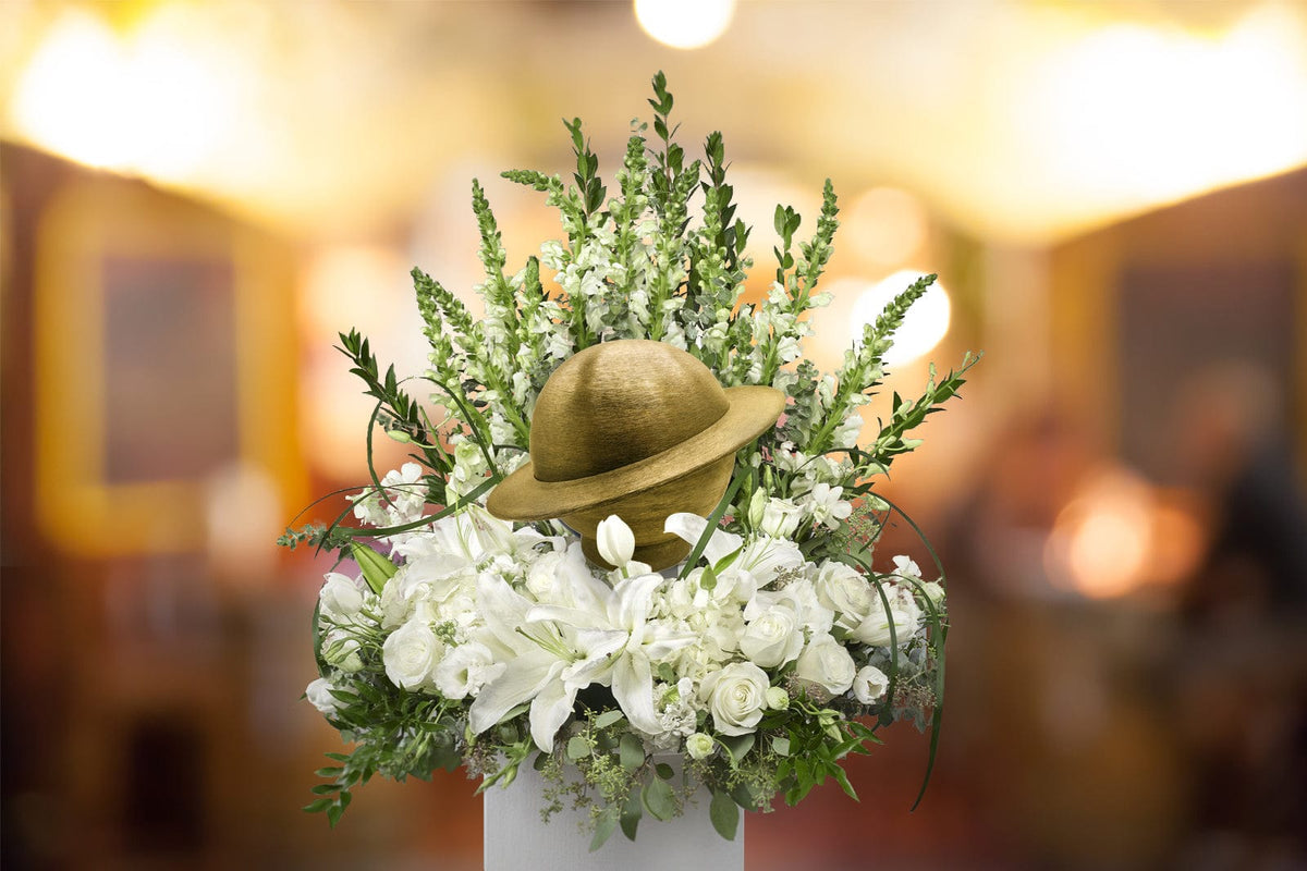 Commemorative Cremation Urns Home & Garden Atomic Gold 'My World' Planet Cremation Urns - Patent Pending