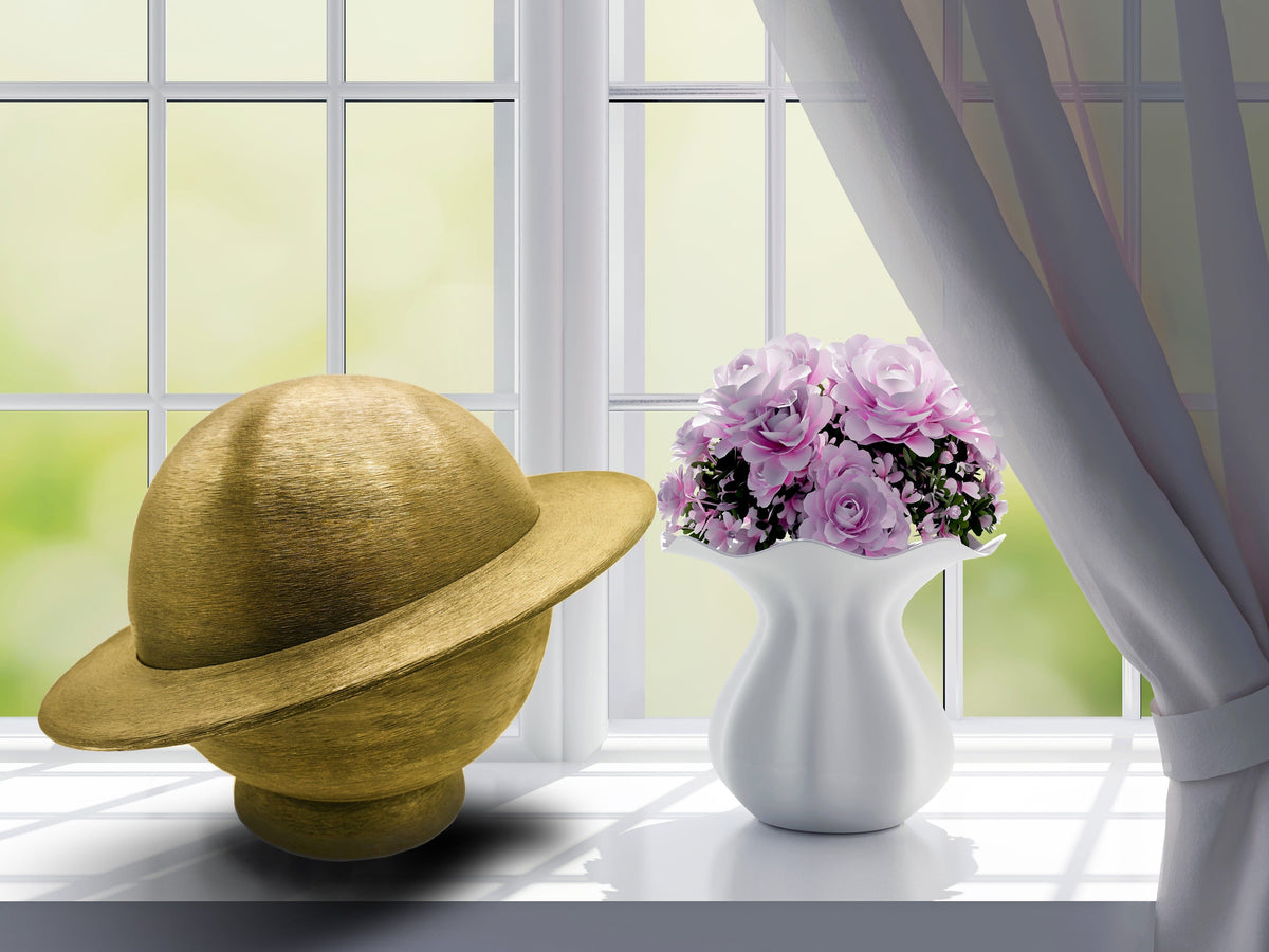 Commemorative Cremation Urns Home & Garden Atomic Gold 'My World' Planet Cremation Urns - Patent Pending