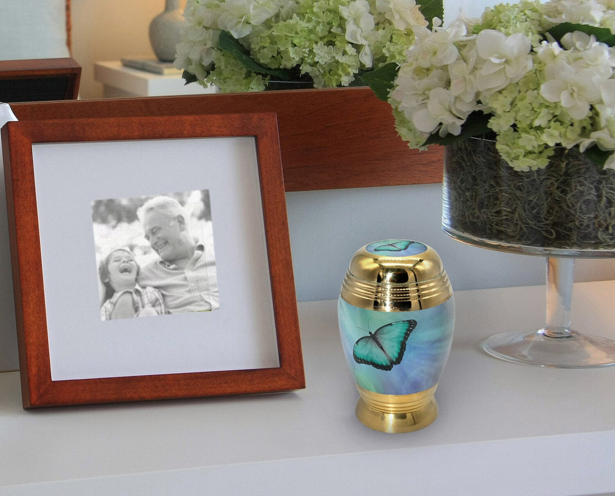 Commemorative Cremation Urns Home & Garden Bokeh Butterfly Cremation Urn