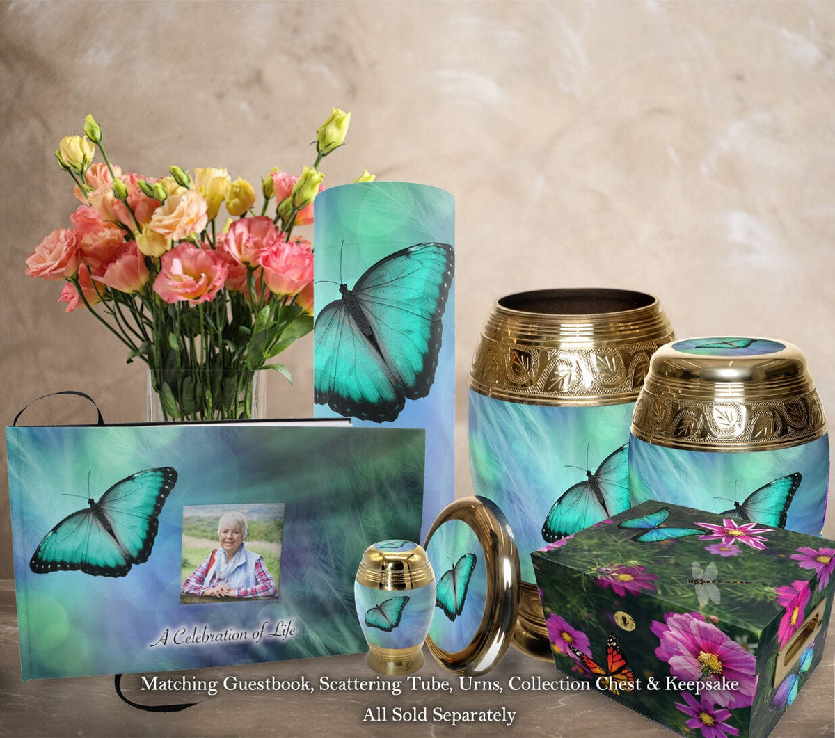 Commemorative Cremation Urns Home & Garden Bokeh Butterfly Cremation Urn