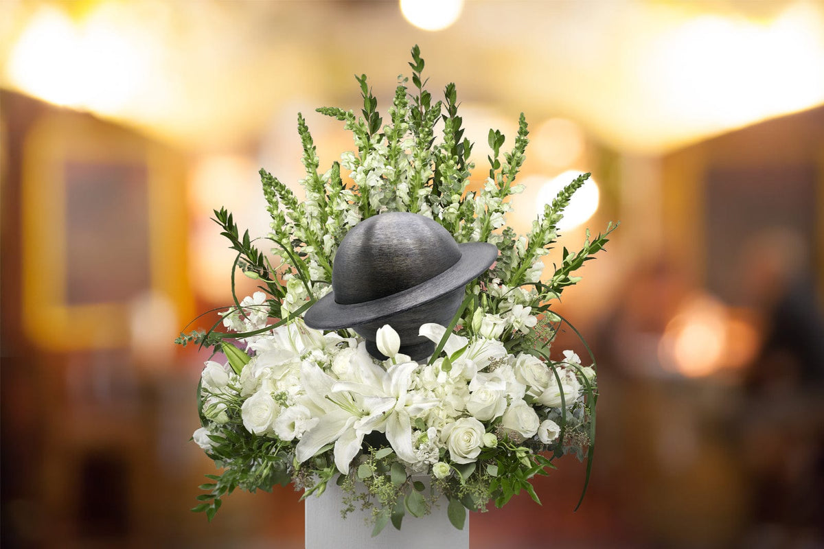 Commemorative Cremation Urns Home & Garden Carbon Fiber Gray 'My World' Planet Cremation Urns - Patent Pending